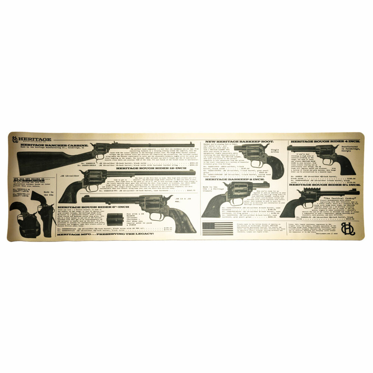 Heritage Large Counter Mat 12'' x 36'' Heritage Large Counter Mat 12'' x 36''