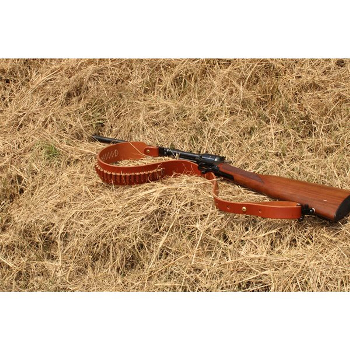 Leather Cartridge Rifle Sling - .22 cal Leather Cartridge Rifle Sling - .22 cal