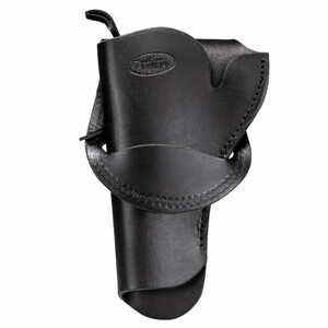 Hunter Leather Co. Western Cross Draw Black Leather Holster 4" Rough Rider LH Hunter Leather Co. Western Cross Draw Black Leather Holster 4" Rough Rider LH