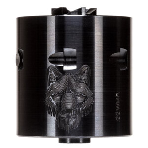 Heritage Rough Rider Cylinder – .22 WMR | 6-Shot | Wolf Head Engraved | Blued Heritage Rough Rider Cylinder – .22 WMR | 6-Shot | Wolf Head Engraved | Blued
